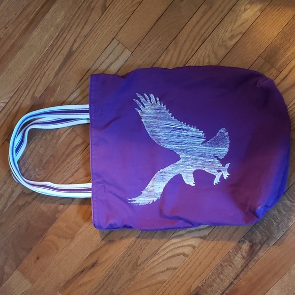 AMERICAN EAGLE TOTE BAG PURPLE - Picture 1 of 3